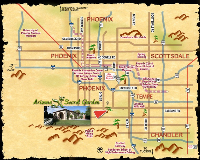 Phoenix area map